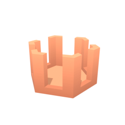 Tower Hexagon Top Wood